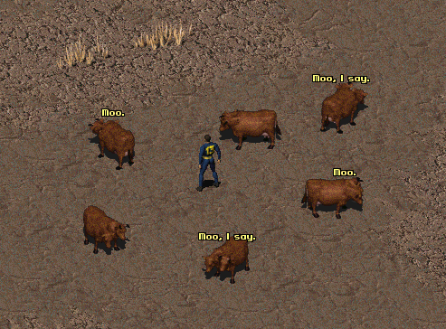 Fallout 1 Brahmin Encounter: The Mystery of the Mutant Cows