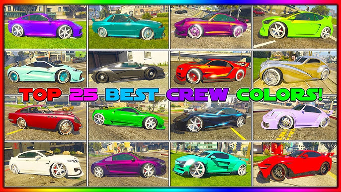 Car Color Codes GTA5 Caervariations: A Fun Guide for Players