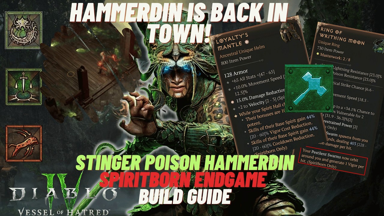 Diablo 4 Spiritborn Stinger Build: How to Make Your Enemies Suffer and Have Fun!