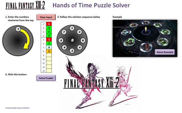 Final Fantasy 13-2 Clock Puzzle: A Challenge for Players