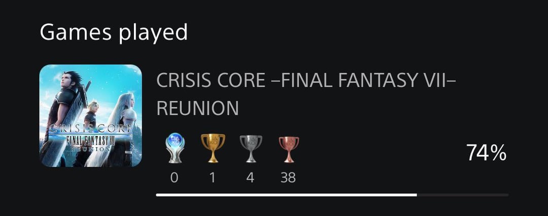 Crisis Core Trophy: The Road to Platinum Glory