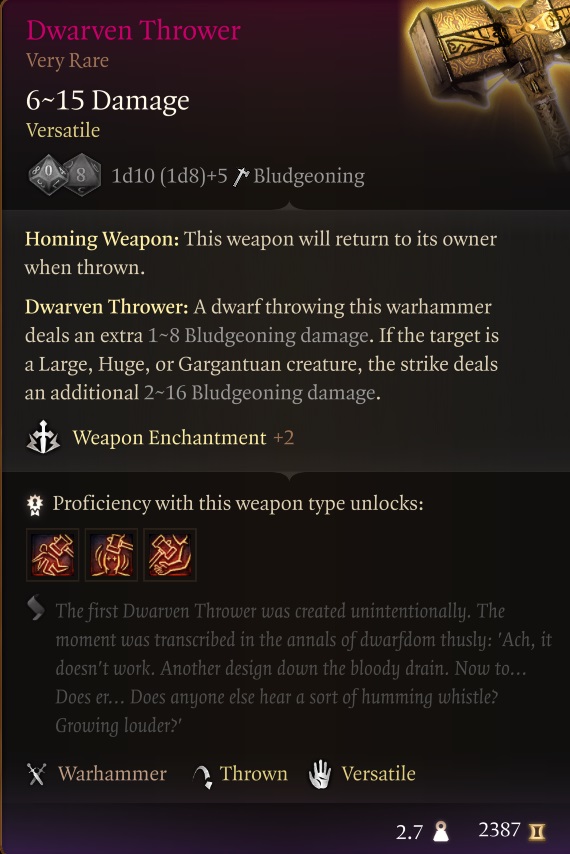 Dwarven Thrower Build BG3: Everything You Need to Know