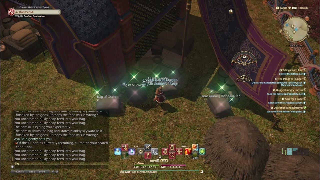 FFXIV Hungry Hungry Hamsa: Problem and Solution