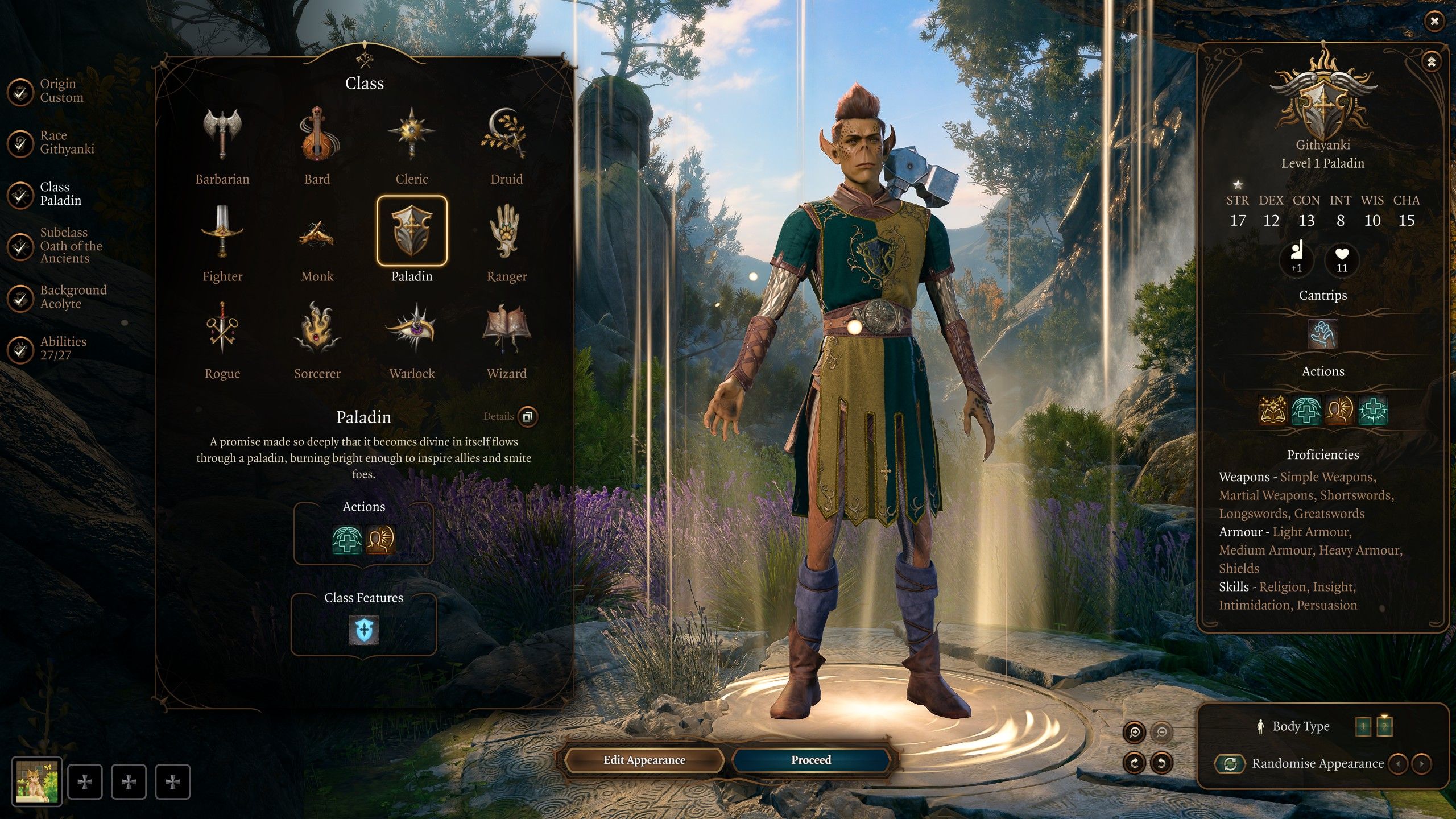 BG3 Paladin Starting Stats: A Guide for New Adventurers