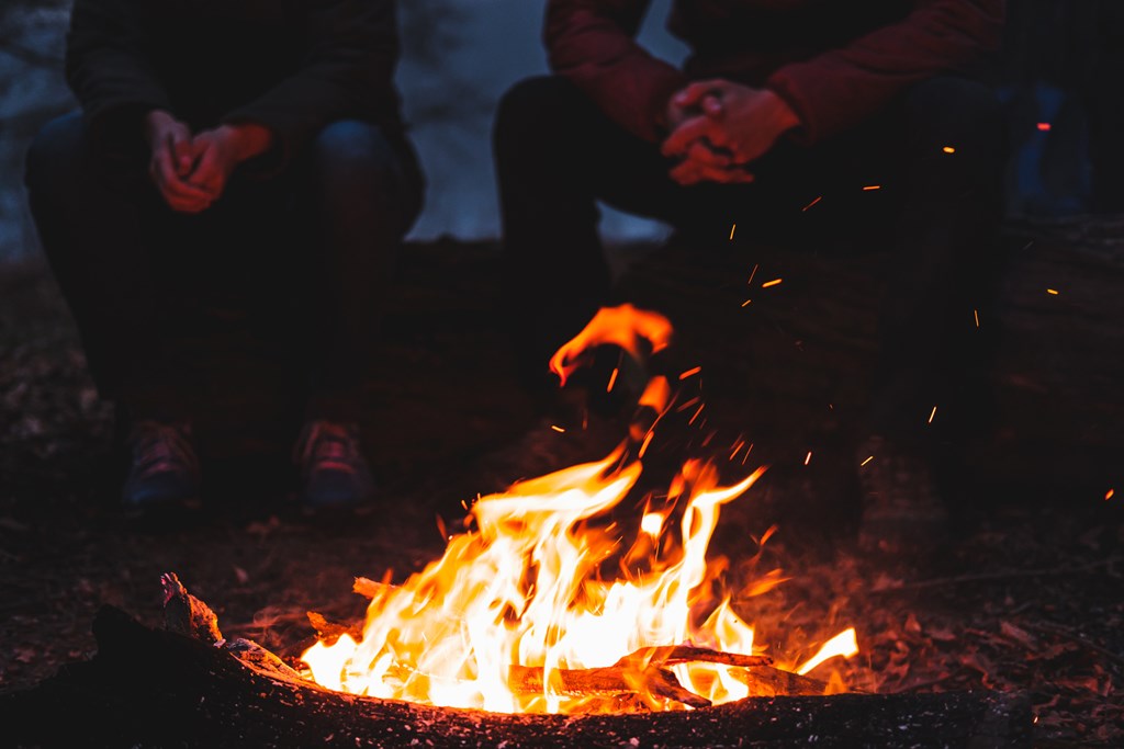 Campfire on NW of Cut Cliffs: A Burning Issue in Your Adventure!