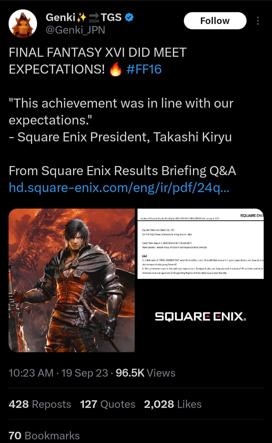 FF16 Flop: What Went Wrong and How to Fix It