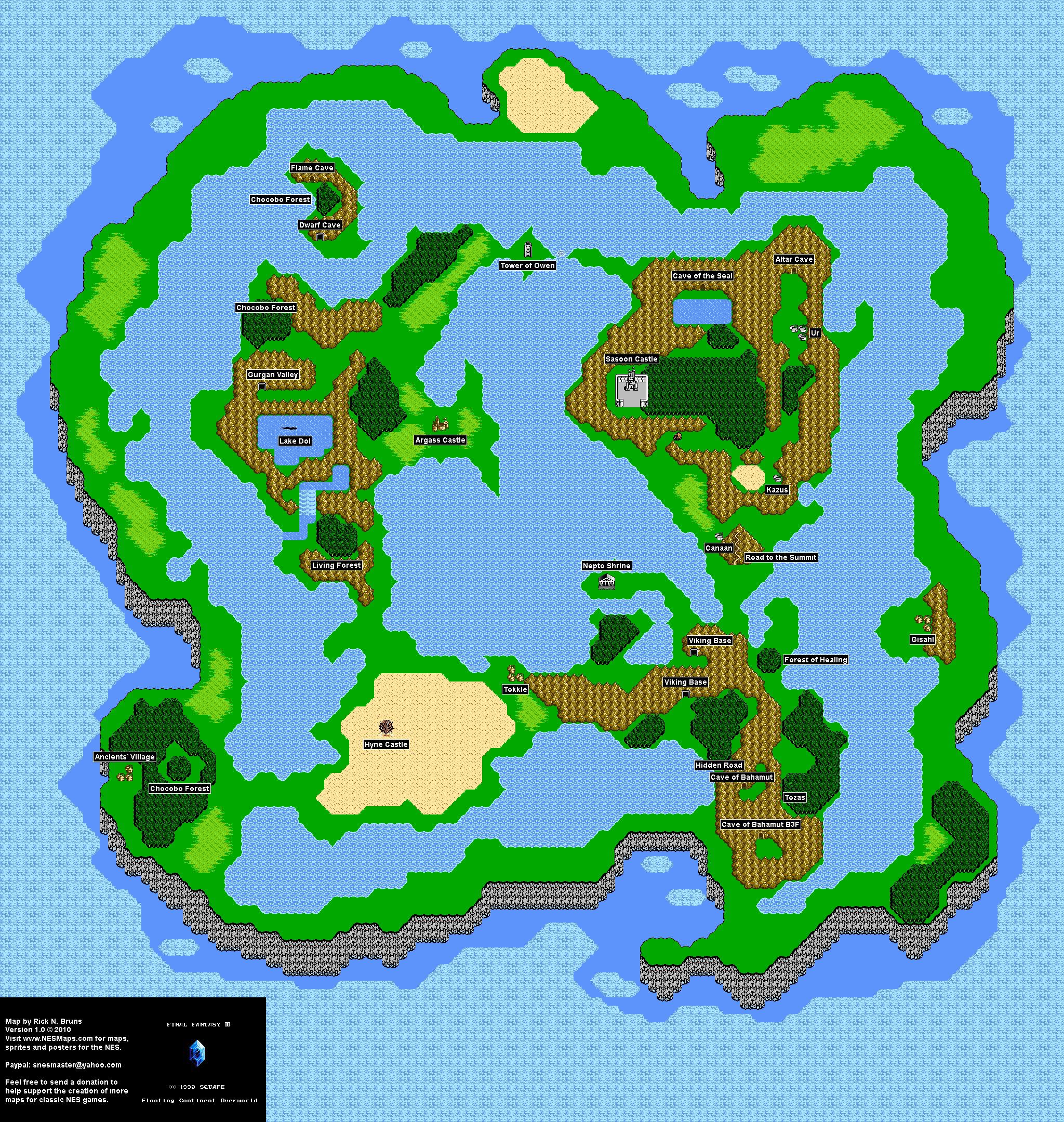 Final Fantasy III Map: Navigating Your Way Through The Fantasy World