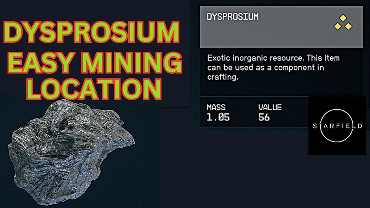 Dysprosium Starfield: How to Deal with This Mysterious Resource in the Game