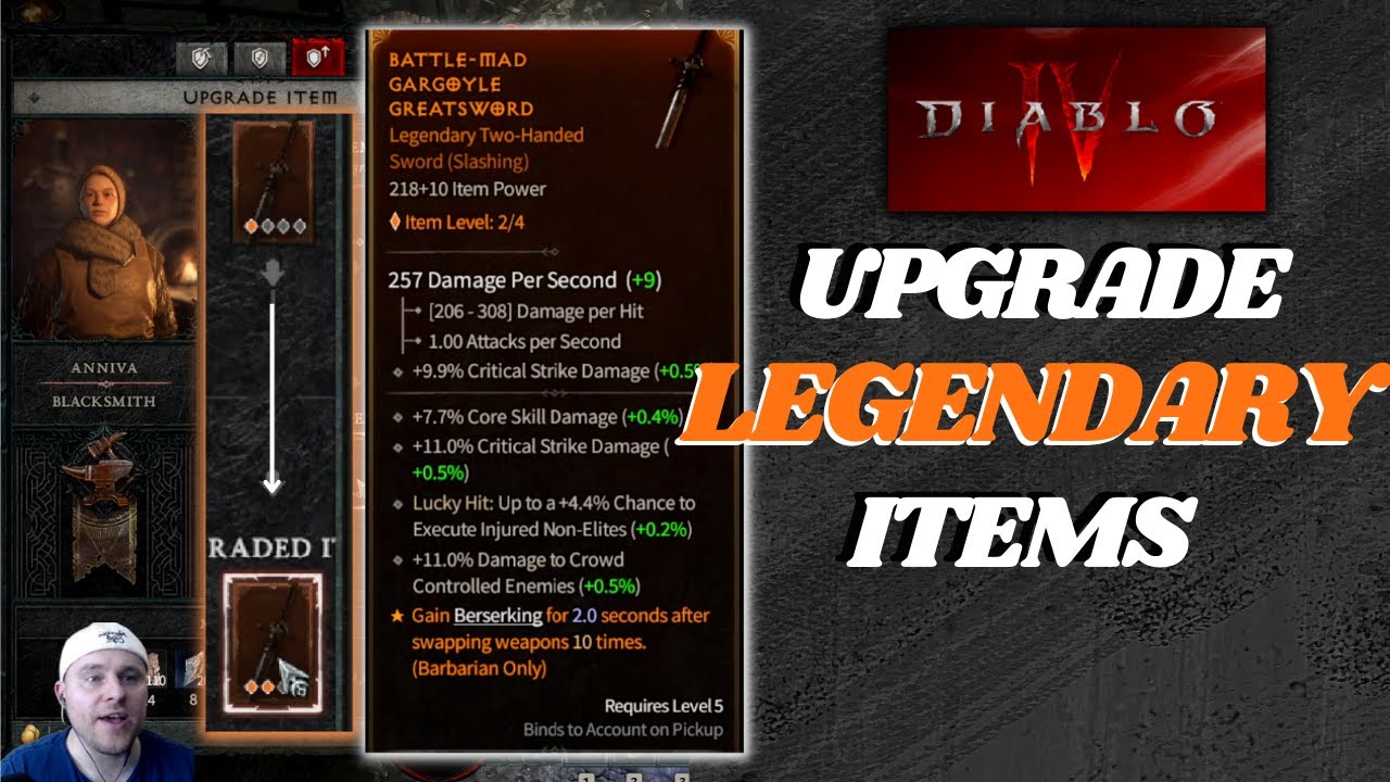 Can You Upgrade Unique Items Diablo 4?