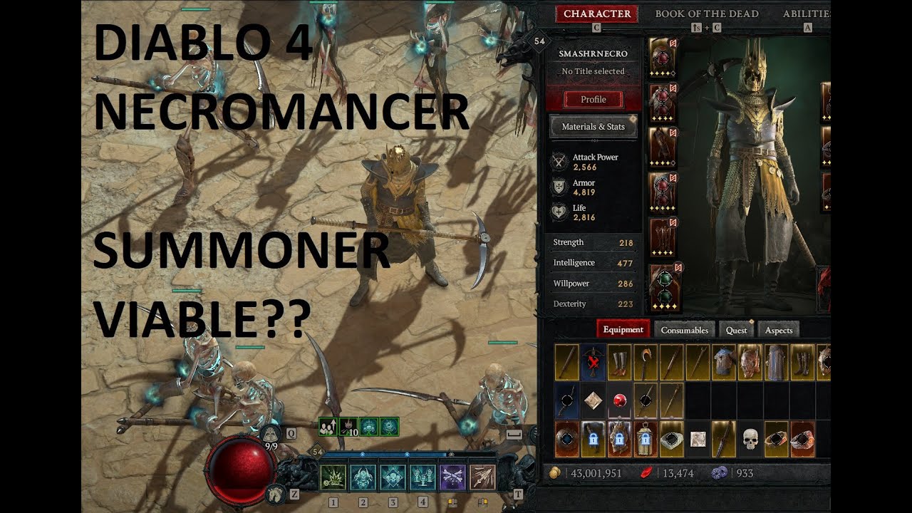 d4 Summon Necro Build: A Powerful Guide to Dominating Diablo 4
