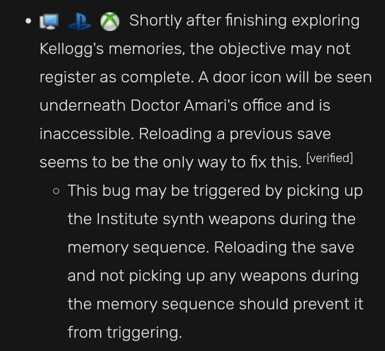 Fallout 4 Stuck in Kellogg's Memory: What to Do and How to Fix It