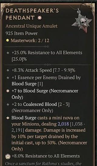 Deathspeaker Pendant Build: A Deep Dive into the Power of the Pendant