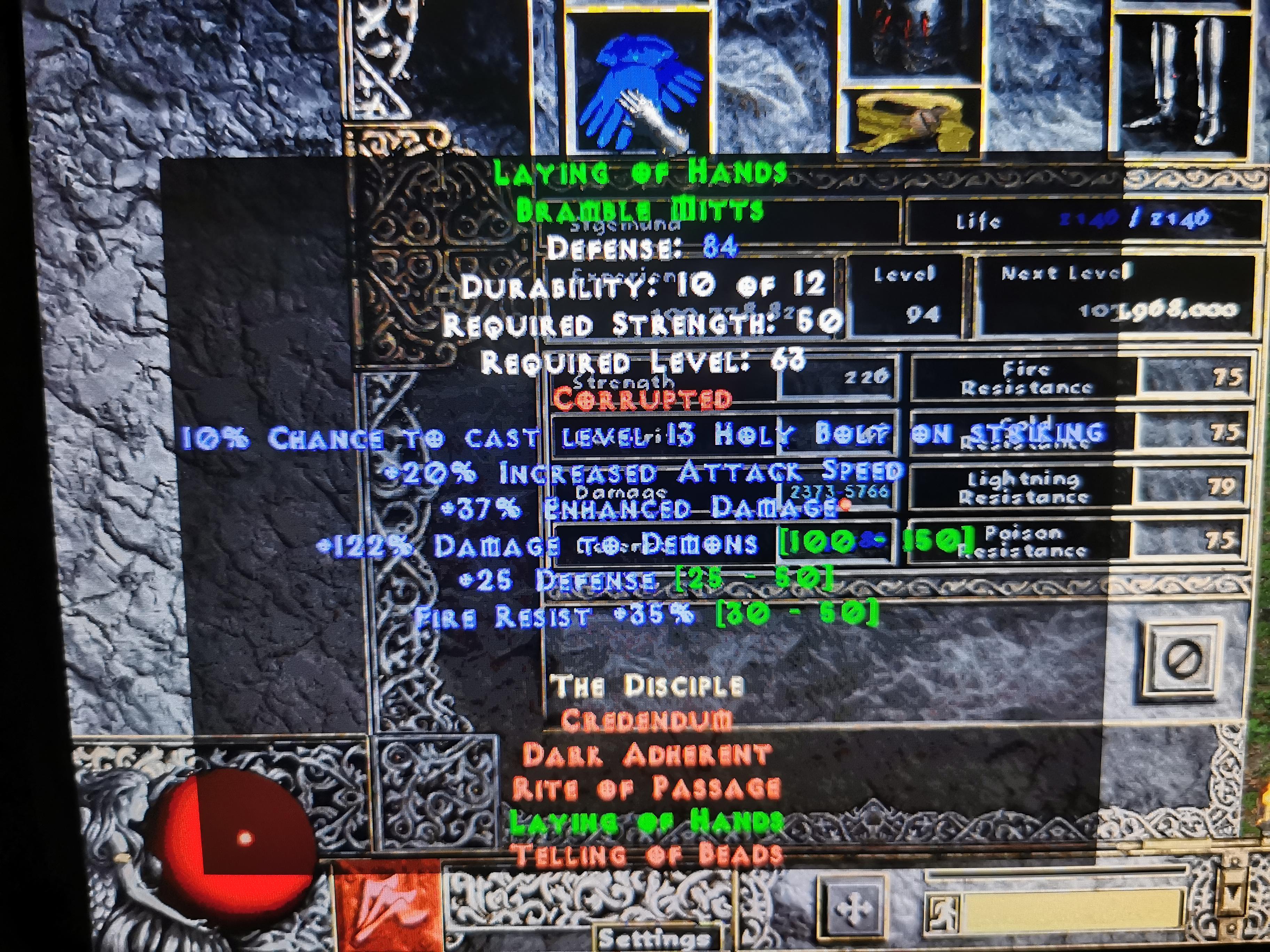 D2 Laying of Hands: The Power, The Problem, And How To Fix It