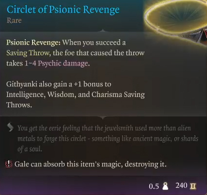Understanding Circlet of Psionic Revenge: A Game-Changer or a Frustrating Challenge?