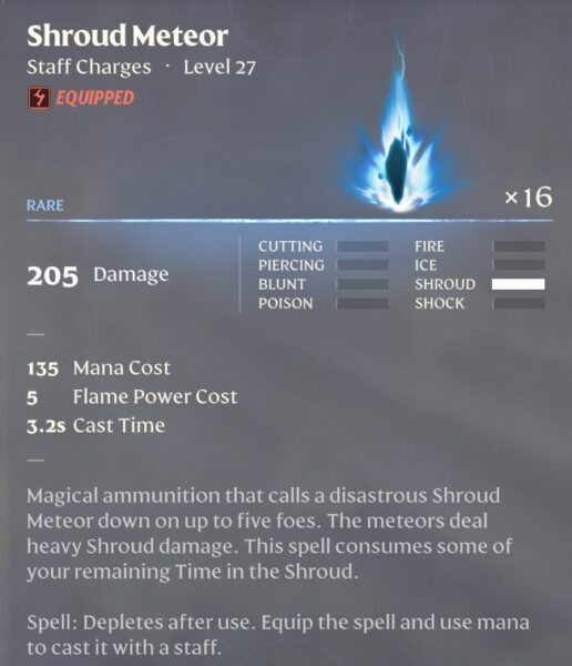 Enshrouded Shroud Meteor: A Problem or an Opportunity in the Game?