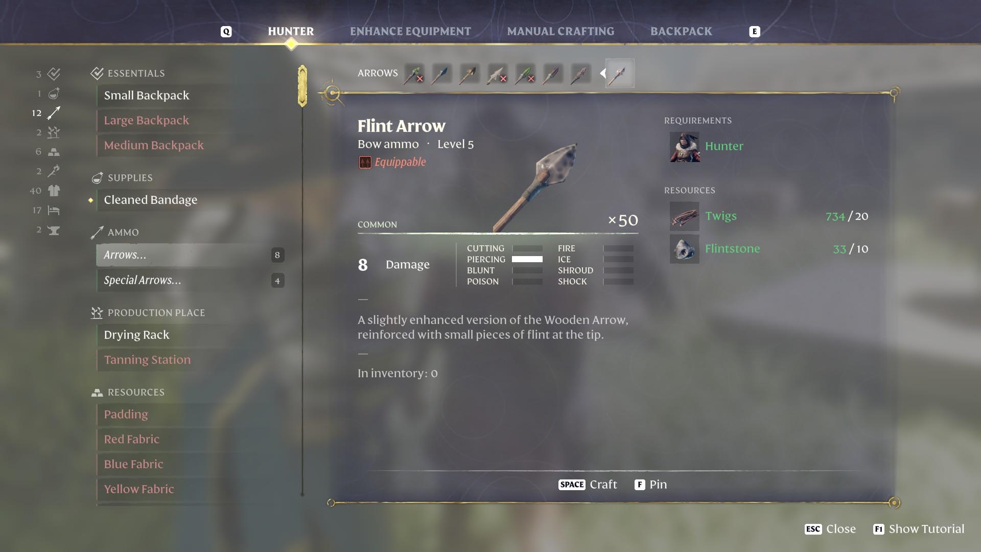 Enshrouded Flint Arrows: The Hidden Mystery of Your Arrows