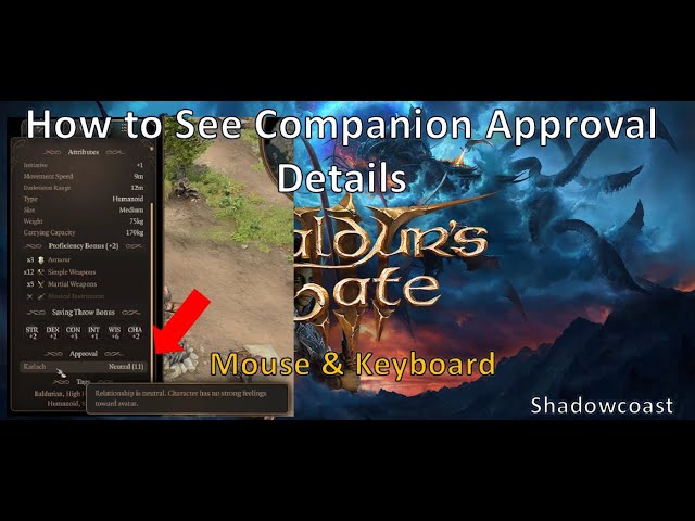 BG3 How to See Approval PS5: A Simple Guide for Players