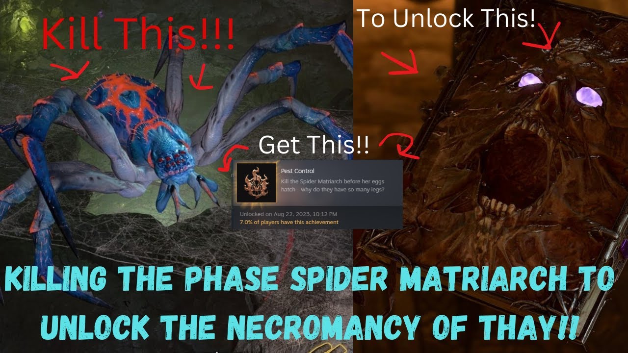 BG3 Matriarch Spider Achievement: A Spooky Challenge for Brave Players