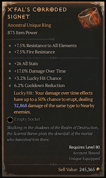 Diablo 4 X'Fal Corroded Signet - The Mystery Unveiled!