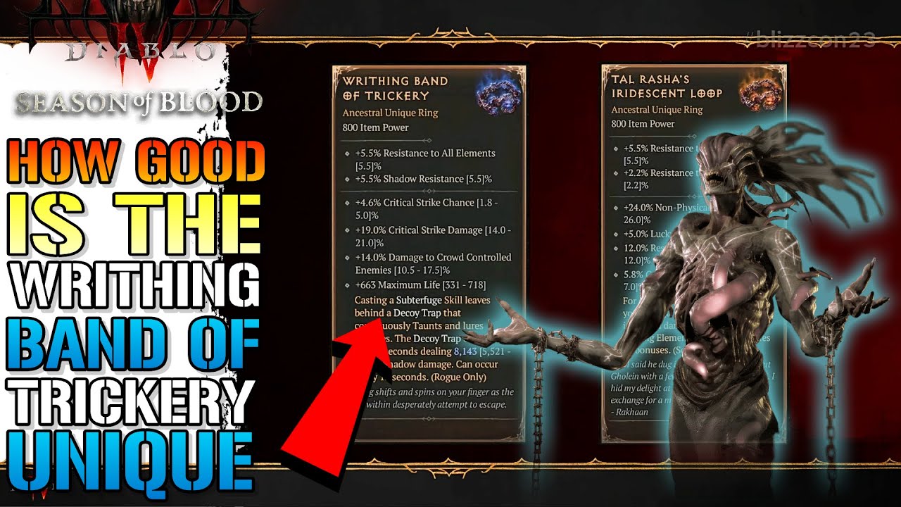 Diablo 4 Writhing Band of Trickery: How to Deal with This Confusing Item