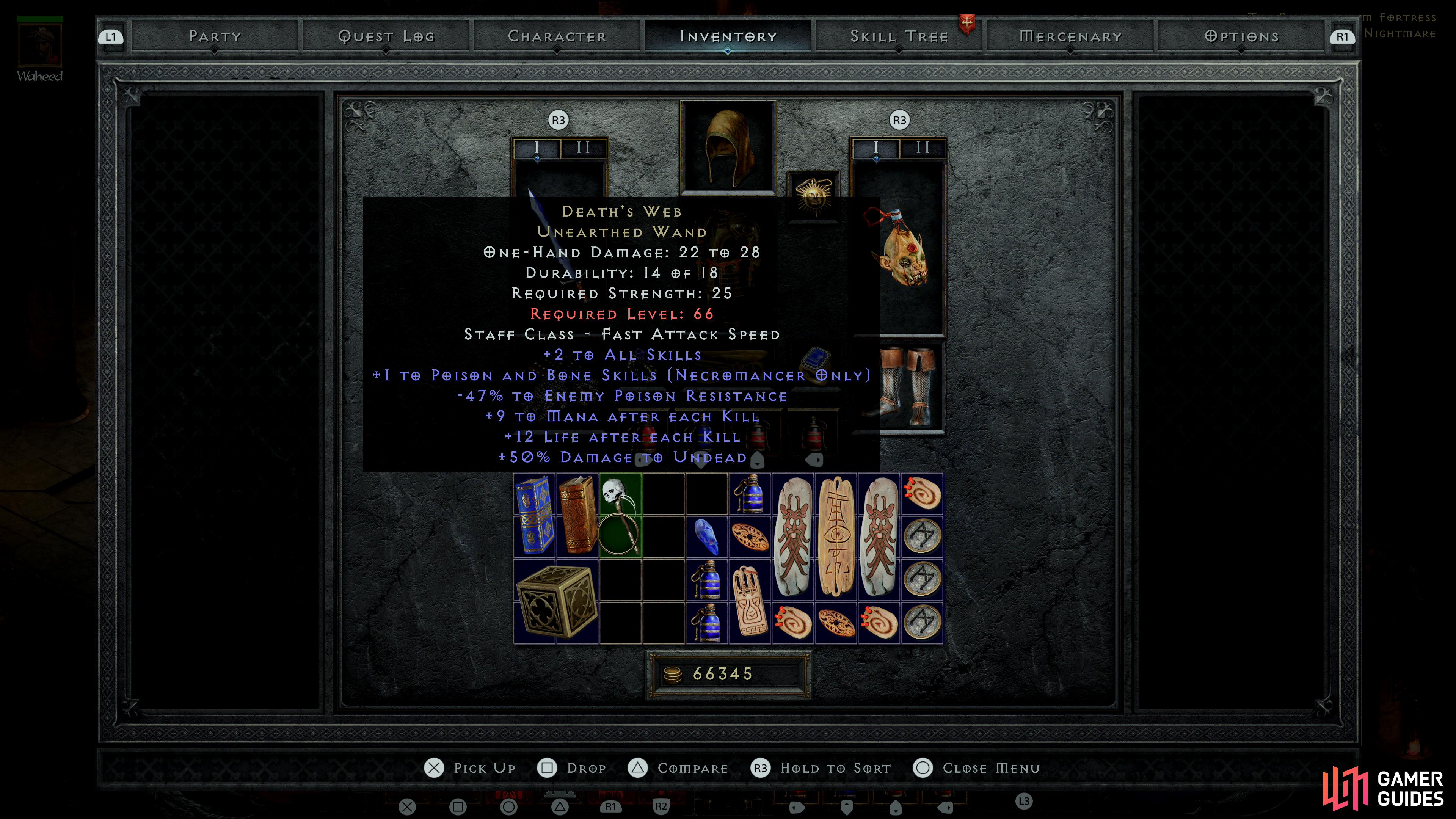 D2 Death's Web: A Closer Look at the Enigma