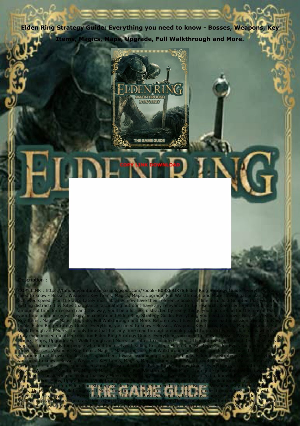 Elden Ring Strategy Guide PDF: Your Ultimate Companion for Success