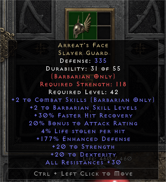 Arreat's Face in D2R: A Legendary Item or a Hidden Problem?