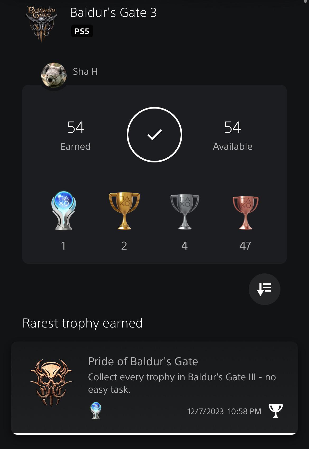 Baldur's Gate Trophies: How to Earn and Enjoy Them