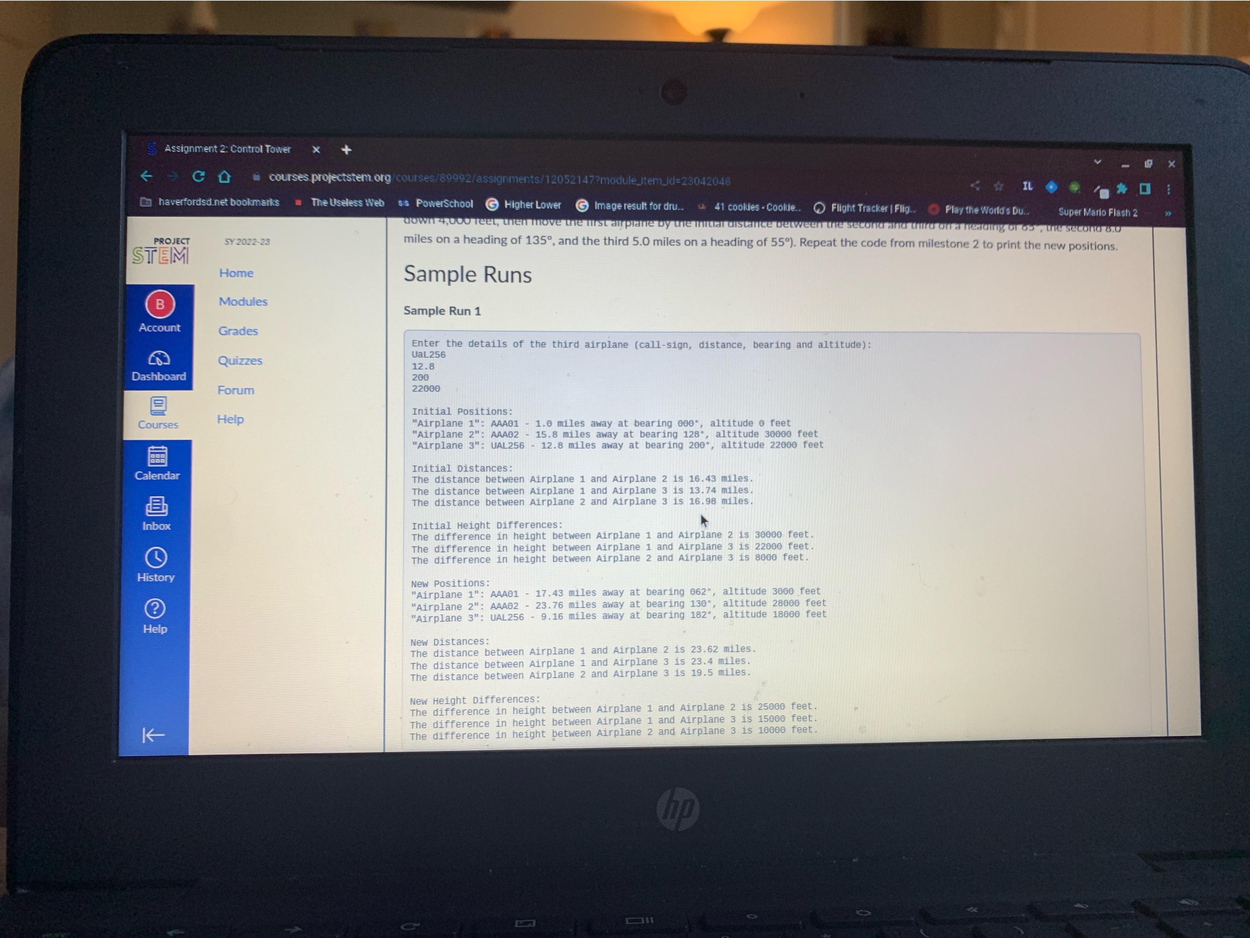 Assignment 2 Control Tower: Solve the Problems and Improve Your Experience