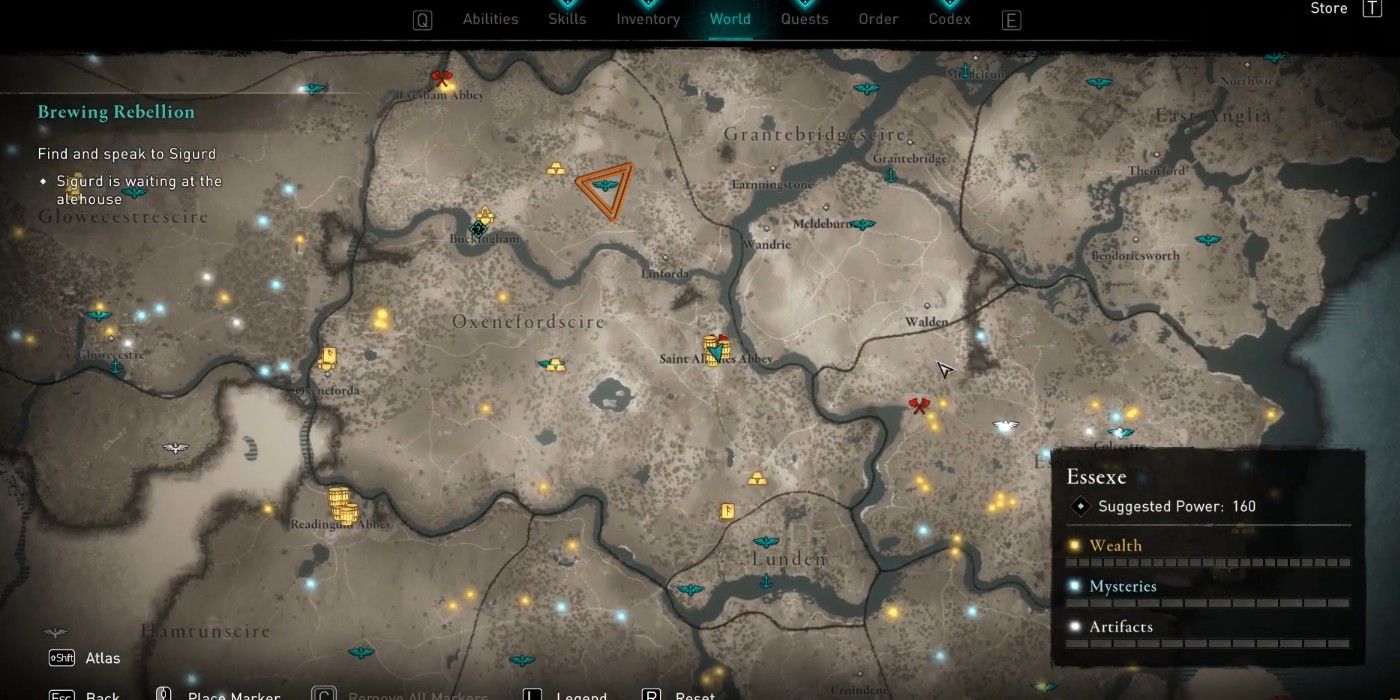 AC Valhalla Chipping Away No Markers: Solving the Mystery