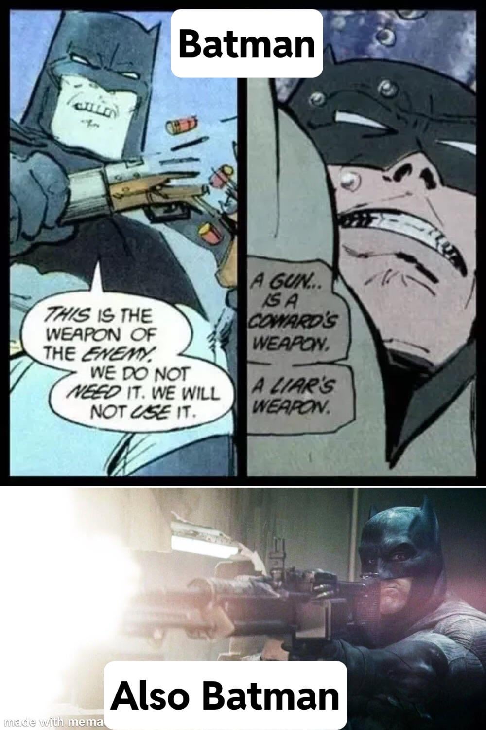Batman: This is the Weapon of the Enemy – A Closer Look at the Problem and Solution