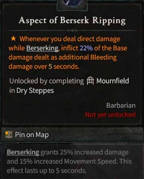 Berserk Ripping Aspect: The Unexpected Challenge in Your Game Adventure