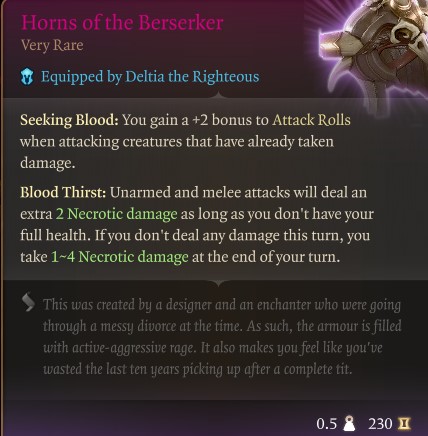 Baldur's Gate 3 Horns of the Berserker: A Guide to the Wild Ride