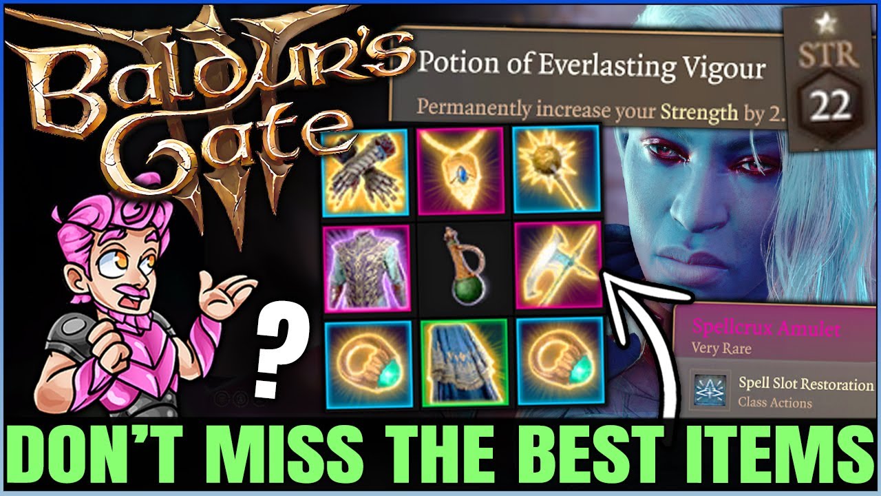 BG3 Ability Score Increase Items: How to Make Your Character More Powerful