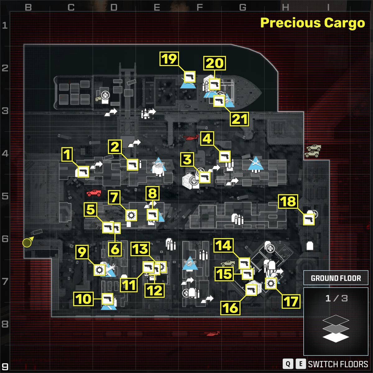 All Weapons and Items in Precious Cargo