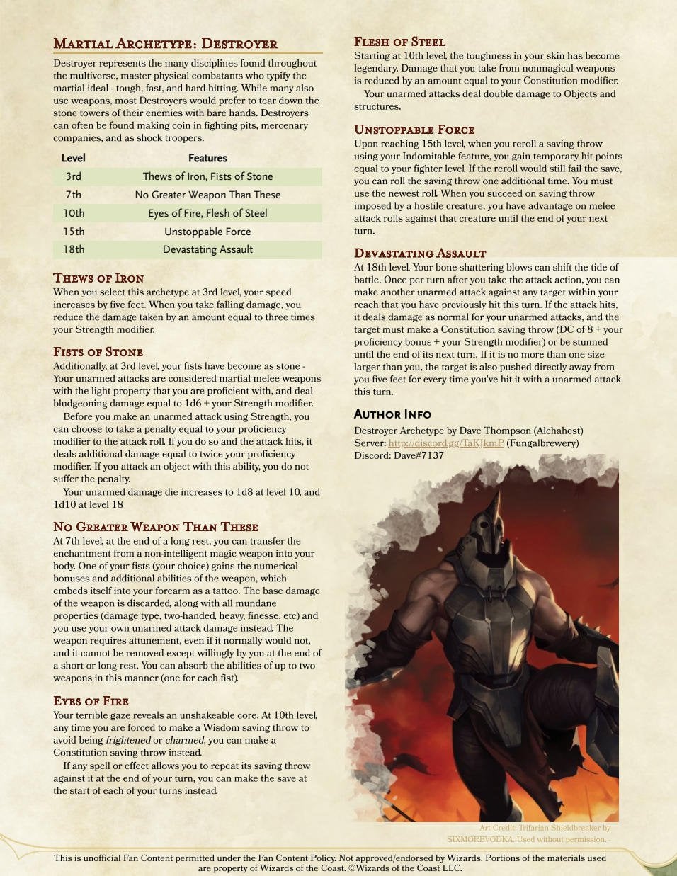 Archetype The Destroyer: Problems and Solutions Every Player Should Know