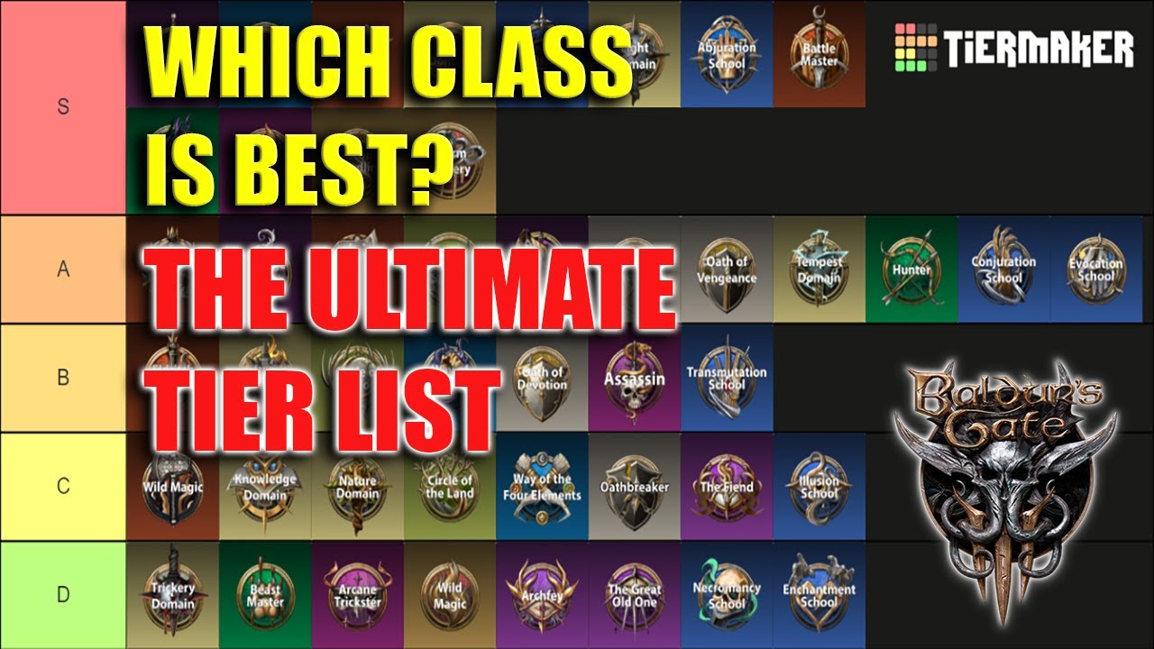 Baldur's Gate 3 Builds Tier List: Best Builds to Dominate the Game