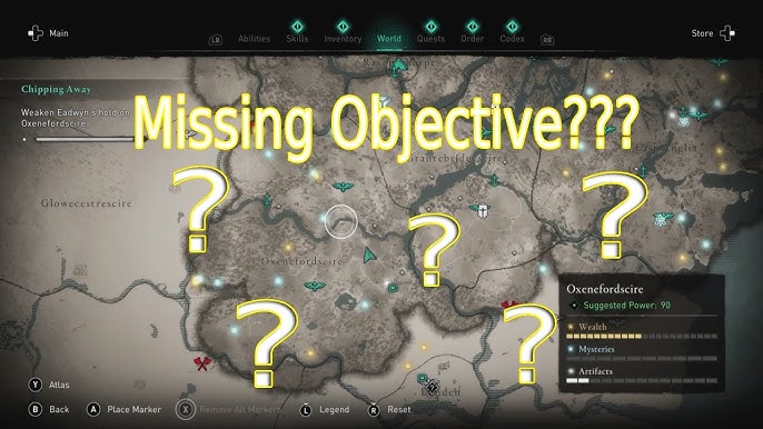 AC Valhalla Chipping Away No Markers: Solving the Mystery