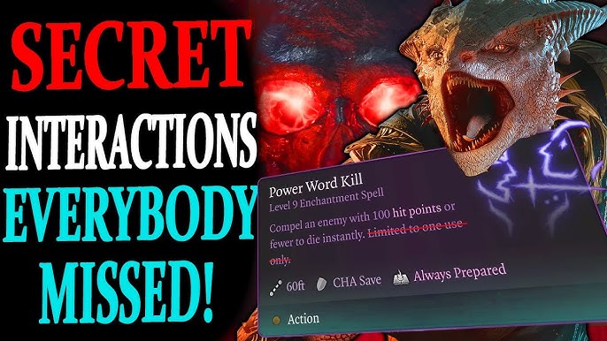 Baldur's Gate 3 Power Word Kill: The Most Powerful Spell and How to Handle It