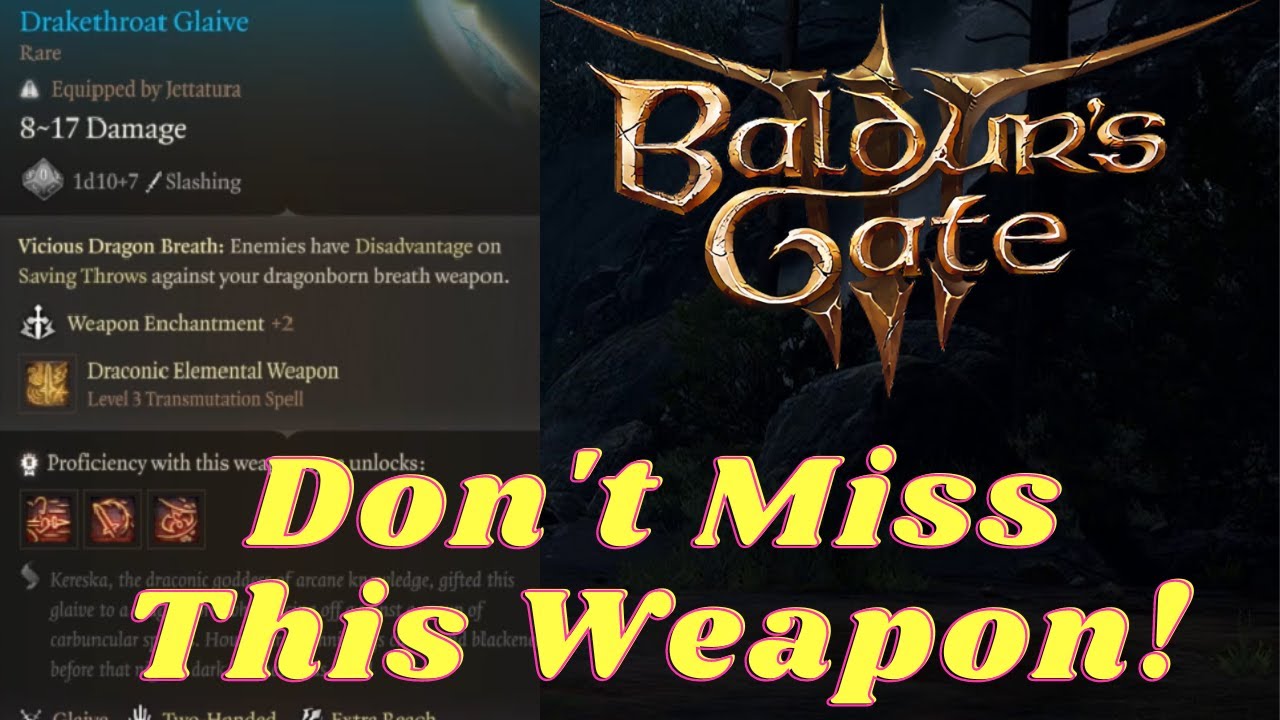 BG3 Draconic Elemental Weapon: How to Unleash the Power of Dragons in Baldur's Gate 3