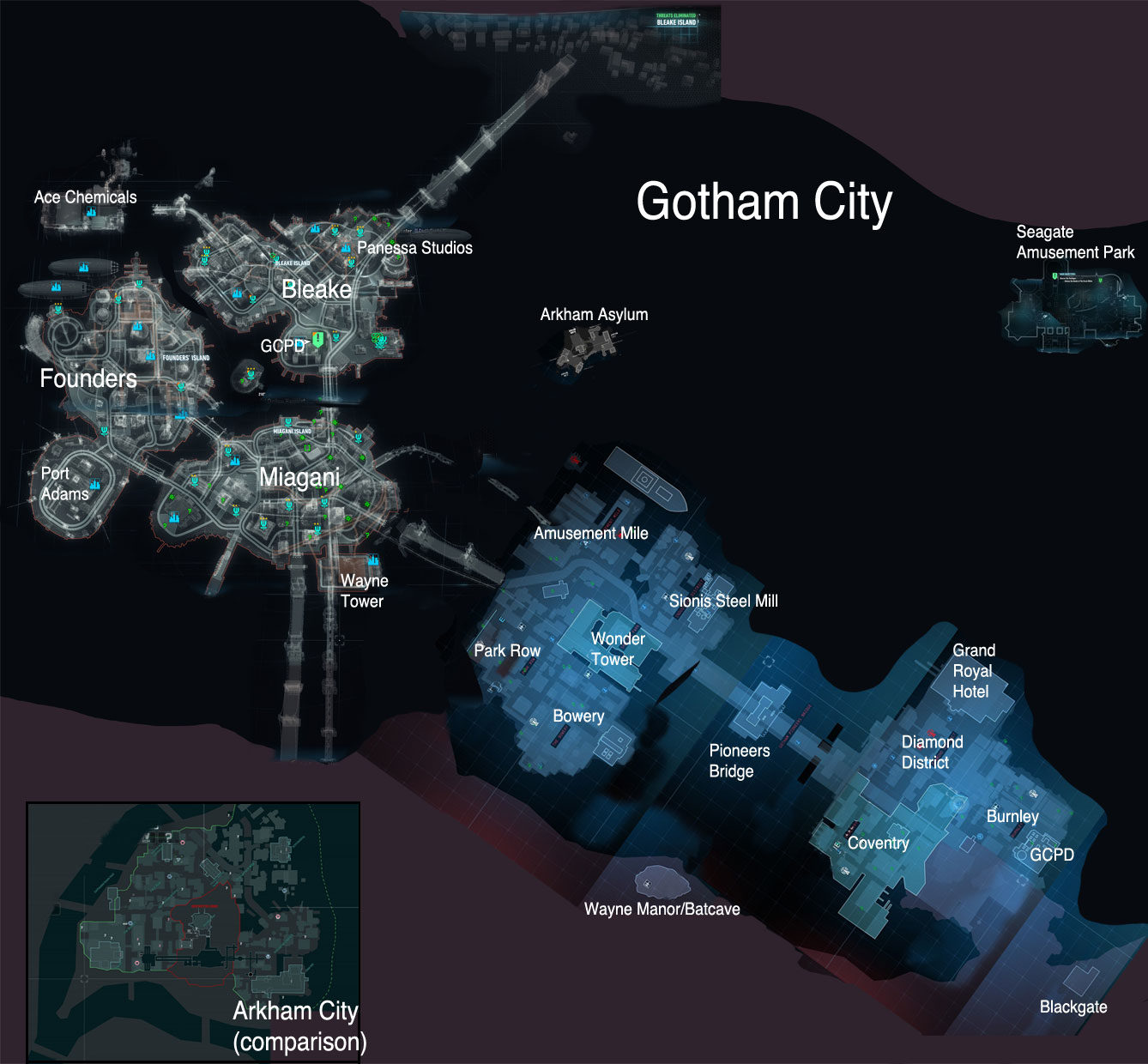Arkham Knight Interactive Map: A Gamer’s Guide to Navigating Gotham