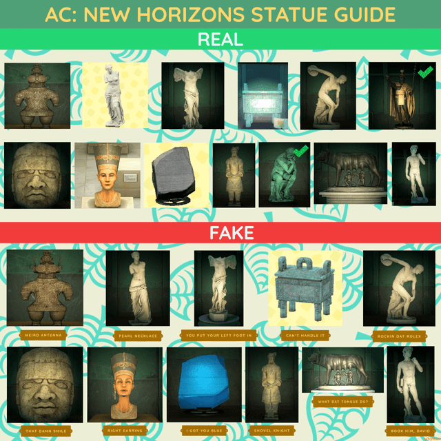 Ancient Statue ACNH Real vs Fake: How to Spot the Difference