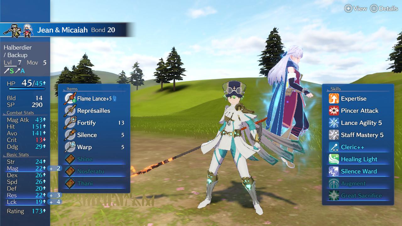 Best Class for Jean Fire Emblem Engage