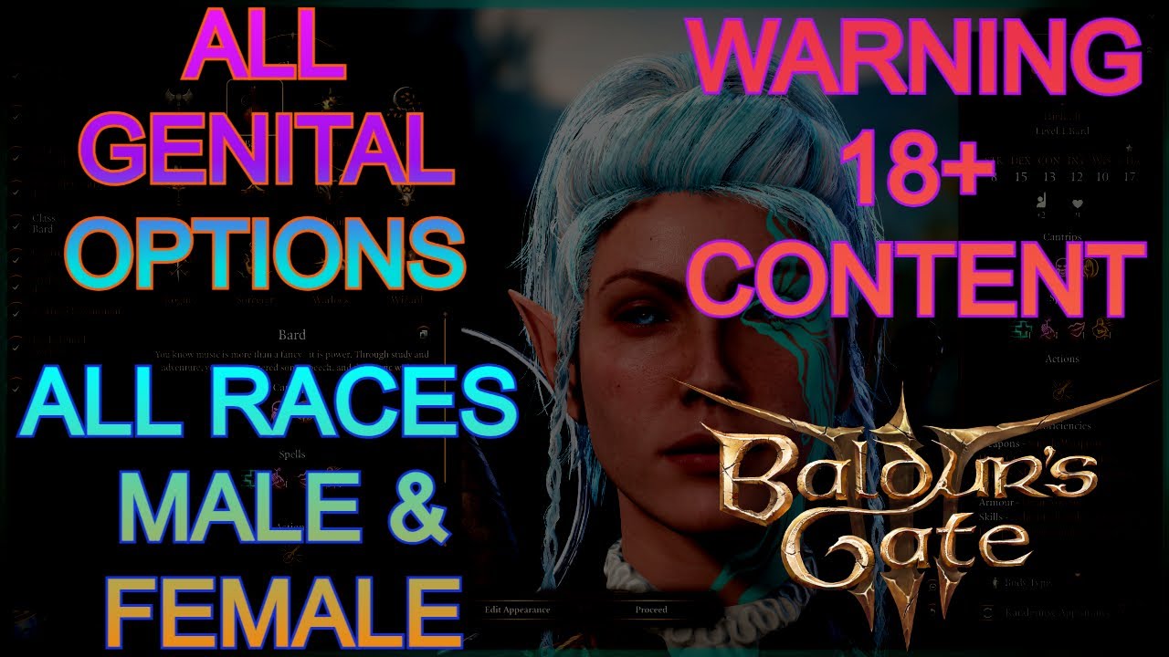 BG3 All Genital Options: What You Need to Know