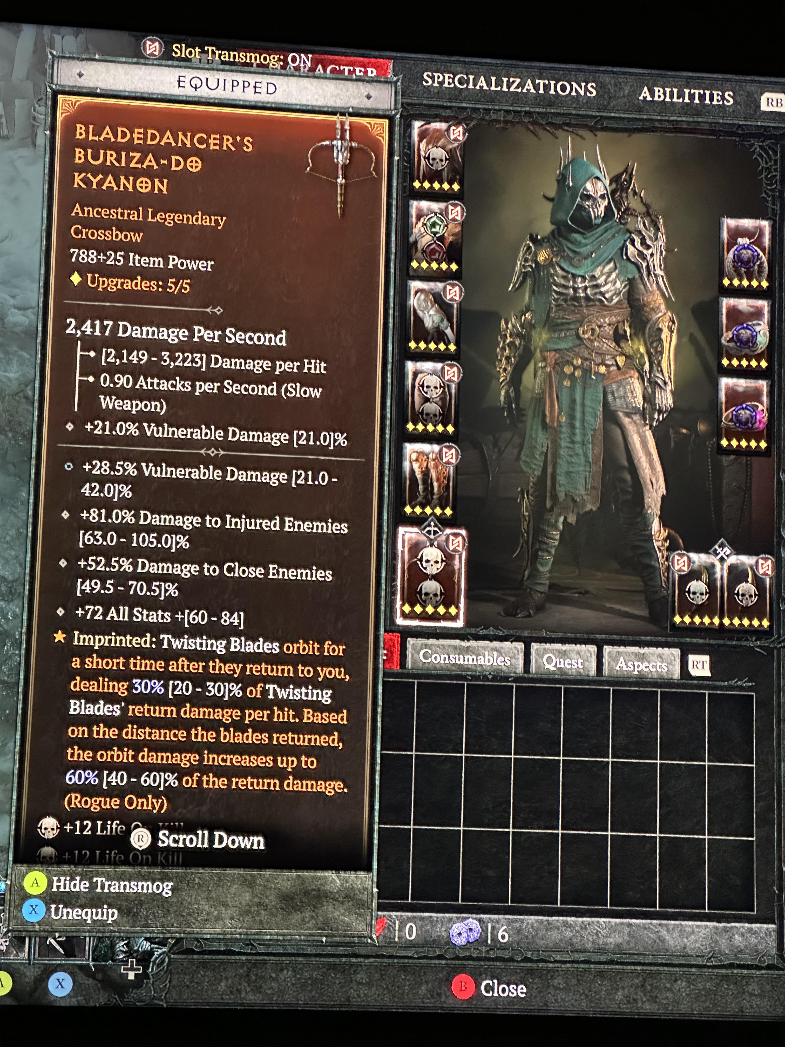 Best Gear for Rogue Diablo 4