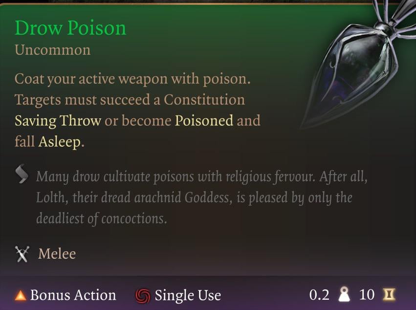 BG3 Drow Poison: Everything You Need to Know