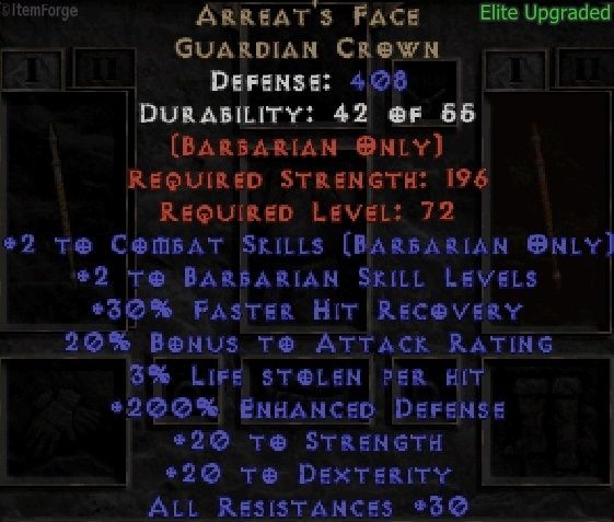 Arreat's Face: The Most Legendary Item in Diablo 2