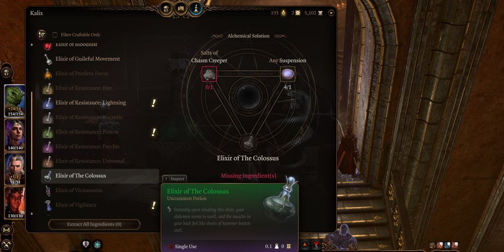 Baldur's Gate 3 Elixir of the Colossus: A Guide for Players