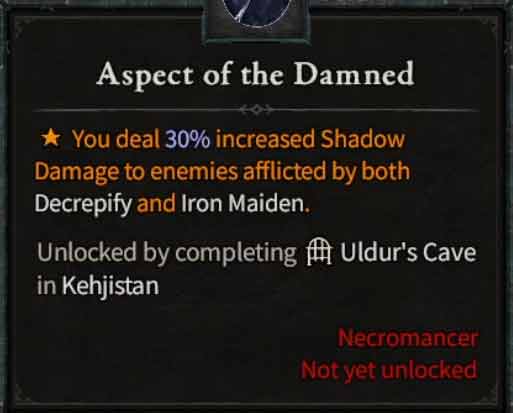 Aspect of the Damned Diablo 4: A Curse or a Blessing?