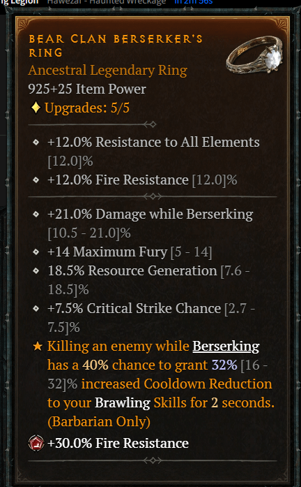 Bear Clan Berserker's Aspect: Unleashing the Rage of the Wild